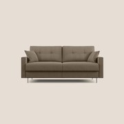 Megan divano letto matrimoniale in microfibra smacchiabile T11 marrone