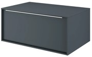 Mobile da bagno sotto lavabo Neo marrone laccato opaco L 75 x H 33 x P 48 cm 1 cassetto, lavabo non incluso