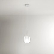 Vetro Borosilicato Contemporaneo Rain Trasparente D17,5 Senza Rosone