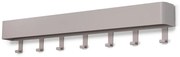 Attaccapanni da parete grigio tortora in metallo con scaffale 72 cm Dax Play – Spinder Design