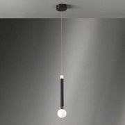 Seventy sospensione 1 luce marrone ossidato 1x2w+1x4w 3000k