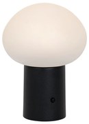 Lampada da tavolo nera con LED dimmerabile in 3 fasi ricaricabile - Louise