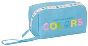Astuccio Scuola Benetton Spring Blu cielo 22 x 10 x 10 cm