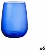 Bicchiere Bormioli Rocco Restaurant Cobalto Azzurro Vetro (430 ml) (6 Unità)