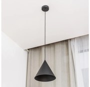 Lampada a sospensione su cavo ETNA II 1xE27/15W/230V Ø 25 cm nera