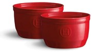 Set di 2 stampi in ceramica rossa ramequin N°10 - Emile Henry