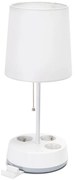 Aigostar - Lampada da tavolo con prese 1xE27/60W/230V bianca