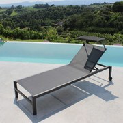 MARCUS - lettino in alluminio con tettuccio