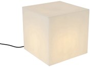 Lampada da esterno moderna bianca 38 cm quadrata IP44 - Nura