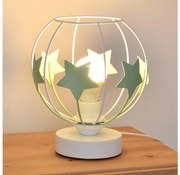 Lampada da tavolo per bambini STARS 1xE27/15W/230V verde/bianco