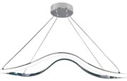 Lampadario LED moderno Giady grigio, luce naturale 2550 lumen, NOVECENTO