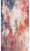 Tappeto lavabile rosso e blu 200x80 cm - Vitaus