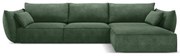 Divano angolare verde scuro (angolo destro) Vanda - Mazzini Sofas