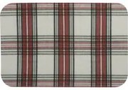 Tovaglietta tartan bianco 29,5x45 cm in plastica