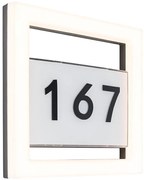 Numero civico a LED ALICE LED/13W/230V IP44 3000K antracite