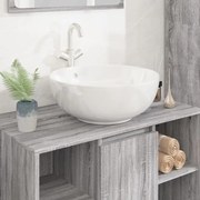 Lavandino Bianco 44x17 Cm İn Ceramica Rotondo /
