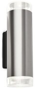 Brilo - Applique a LED da esterno 2xGU10/4,7W/230V IP44 4000K cromo opaco