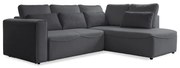 Divano letto angolare grigio scuro (variabile) Homely Tommy - Miuform