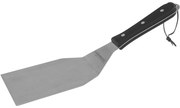 Spatola Premium, spatola de acciaio inox, spatola per griglia, accessori per griglia, posate per griglia o piastra, raschietto de metallo, argento