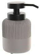 Dispenser di Sapone DKD Home Decor 7 x 7 x 15 cm Grigio Cemento polipropilene