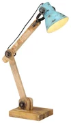 Lampada Da Scrivania 25 W Blu Anticato 23x18x96 Cm E27 /