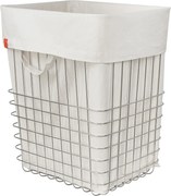 Cesta per il bucato argentata in metallo 64 l Store-It – Mette Ditmer Denmark