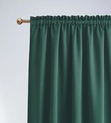 Elegante tenda oscurante verde scuro con nastro autoadesivo 140 x 280 cm