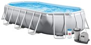 Intex 26796 Piscina Prisma Metal Frame Ovale Filtro A3 503X274X122