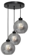 Lampadario su filo SOFIA 3xE27/60W/230V nero