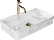 Lavabo da appoggio Rea Denis Shiny Marmo