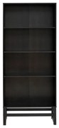 Libreria in legno di pino nero 75x175 cm Jolene - Støraa
