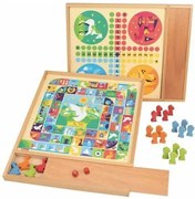 Gioco da Tavolo Jeujura Game of goose and small horses