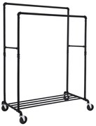 Appendiabiti da terra mobile LINEA, nero