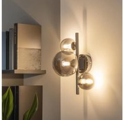Brilagi - Lampada da parete LED MILLA 3xG9/3W/230V nero cromato/fumé