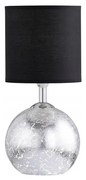 Wofi 8149.02.70.6010 - Lampada da tavolo CARMEN 1xE14/40W/230V nera/argento
