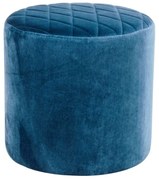 Pouf in velluto blu Ejby - Bonami Essentials