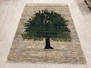Loribaft Tappeto 220x300 Marrone (Iran) Annodato A Mano