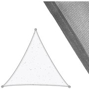 Vele parasole Tenda 3 x 3 m Grigio Polietilene Plastica 300 x 300 x 0,5 cm