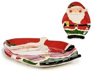 Centrotavola Babbo Natale Rosso Ceramica