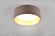 Plafoniera locarno led con paralume tortora r64191141