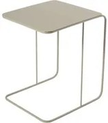 Tavolino da divano 47x46 cm bianco metallo