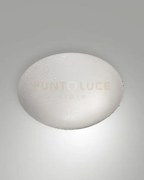 Pandora plafoniera bianca d.30 ip44 1 luce attacco e27