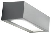 Applique Contemporanea Pathio Alluminio Grigio Perla 1 Luce E27