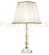 Lume/g brigida 1 luce attacco e27 h.40+26cm in cristallo e oro para...