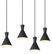 Lindby - Savrini 4 Lampada a Sospensione Black Lindby