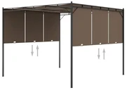 Gazebo Da Giardino Con Tenda Laterale 3x3x2,25 M Talpa /