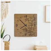 Li-Go 5499/DUB2 - Orologio da parete 1xAA 40x40 cm rovere