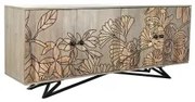 Credenza DKD Home Decor Naturale Grigio Metallo Legno di mango (177 x 45 x 74 cm)