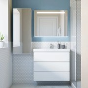 Mobile sottolavabo e lavabo Remix bianco matt L 90 x H 73 x P 46 cm 3 cassetti