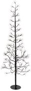 Lampada da terra natalizia nera albero 150 cm con LED e timer IP44 - Caspar